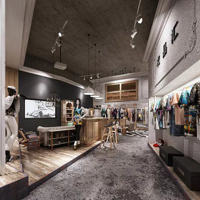 Clothing Store Store 3d model