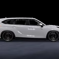 White SUV With Modern Front Design Black Alloy Wheels And Sleek Body 3d model