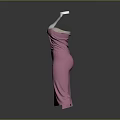 Women's Underwear Collection Including Bras Panties And Pink Satin Dress On Mannequins