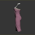 Evening Dress Prom Dress Party Dress Costume Outfit Fashion Daily Dress suit 3d model