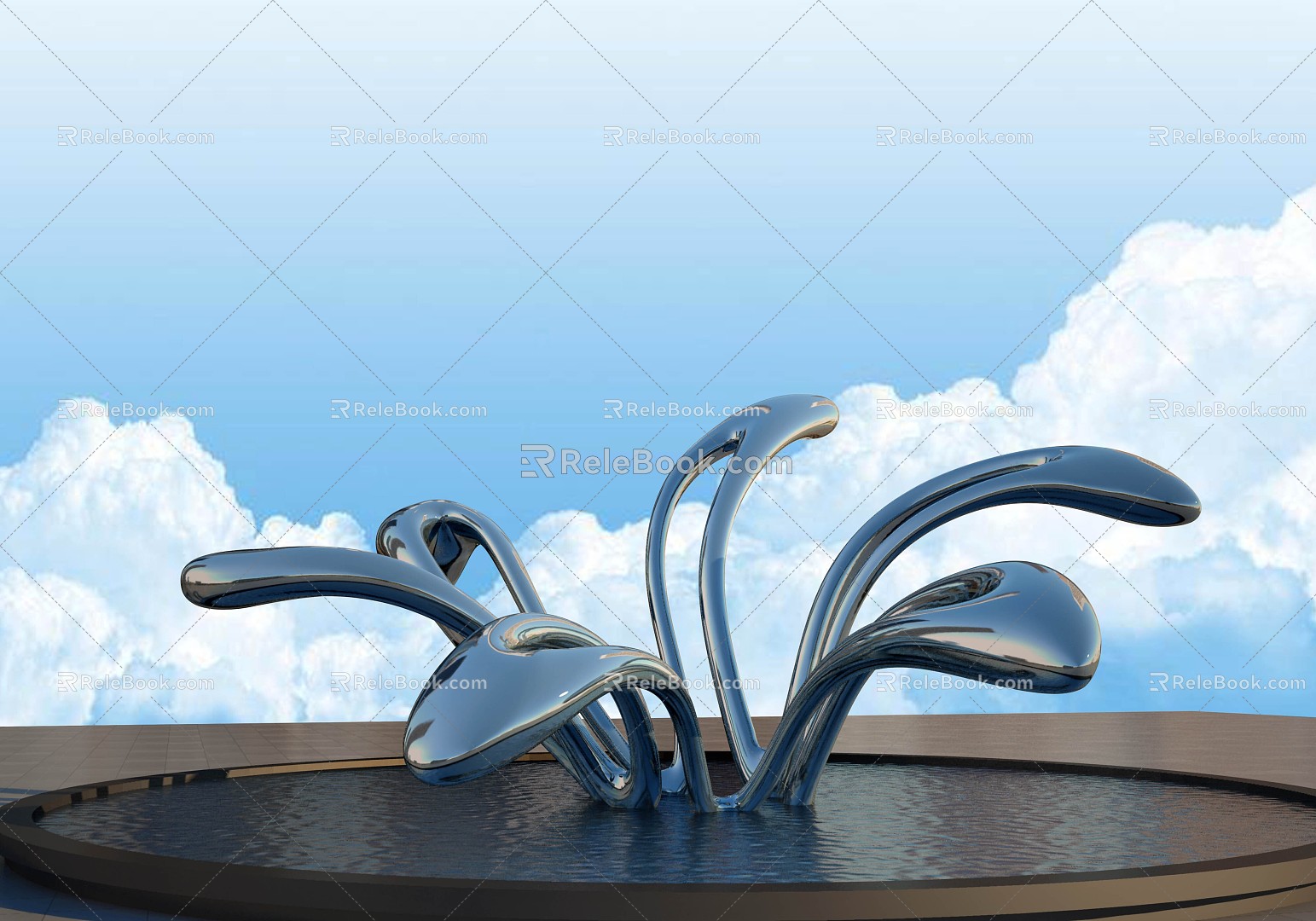 Spray Sculpture 3d model