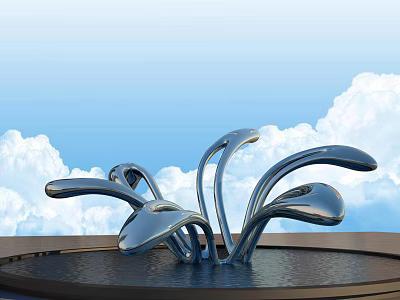 Spray Sculpture 3d model