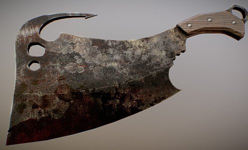 meat cleaver 3d model