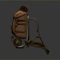 Vintage Leather Backpack With Multiple Straps Layered Design Green Base And Practical Pockets