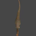 Horned Dinosaur 3D Model With Detailed Skin Texture And Standing Pose