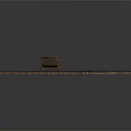 Toy Train On Curved Track With Freight Car And Switch Rails 3d model