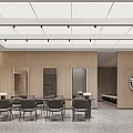 Modern Beauty Hair Salon Interior With Styling Chairs Wall Mirrors And Wooden Design