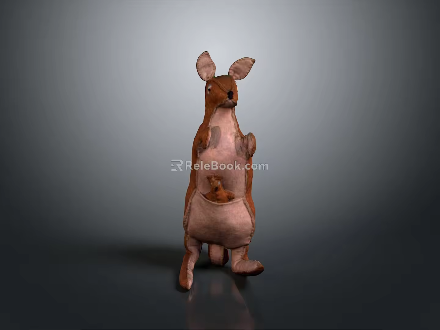 Muppet Toy Kangaroo Muppet Doll Children's Toy Plush Toy Cartoon Toy Cartoon Doll 3d model
