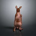 Muppet Toy Kangaroo Muppet Doll Children's Toy Plush Toy Cartoon Toy Cartoon Doll 3d model