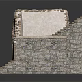 Wooden Stone Building Components With Various Shapes Arches And Wall Fragments