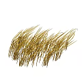 Garden Ornaments Featuring Golden Decorative Grass For Outdoor Garden Decor