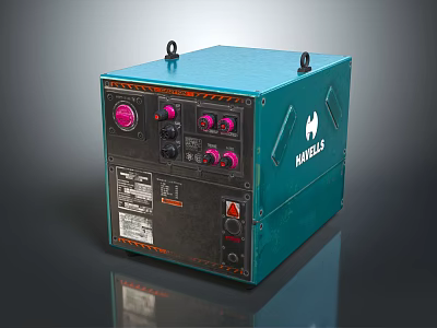 Teal Blue NUMELEX Portable Household Device With Handles Control Panel Knobs And Buttons 3d model