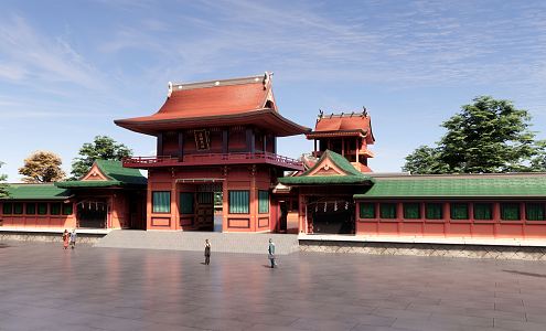 Chinese ancient building 3d model