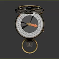 Vintage Open Compass With Brass Casing Glass Cover And Classic Design