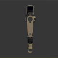 Modern Tan Tactical Rifle With Detachable Magazine Scope Mount And Ergonomic Grip