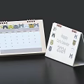 Cute 2024 Cat Theme Desktop Calendar With Adorable Kitten Illustrations For Daily Use
