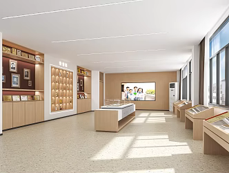 School Exhibition Room 3d model