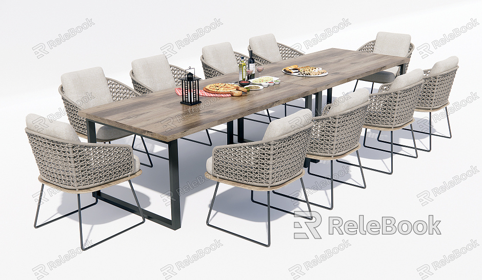 Modern Outdoor Table and Chair Outdoor Dining Table and Chair model