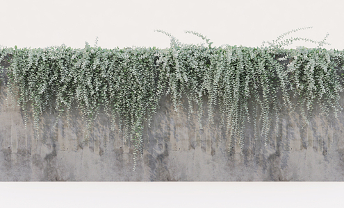 Modern Green Wall 3d model