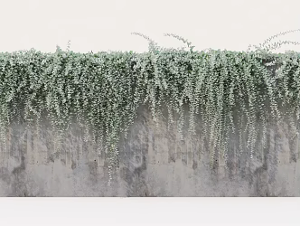 Modern Green Wall 3d model