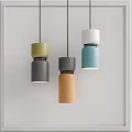 Nordic chandelier small chandelier 3d model