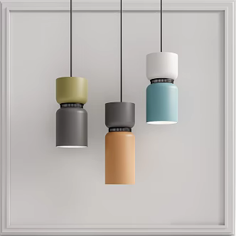 Nordic chandelier small chandelier 3d model
