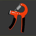Red Hand Gripper Sports Equipment With Spring And Black Handles For Fitness Training