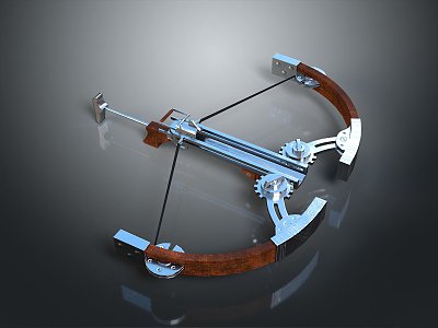 Crossbow Mechanical Crossbow Shift Bow and Arrow Shoot Far Equipment Weapons High-tech Crossbow 3d model