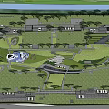 Harmonious Garden Landscape Design with Curved Paths Lush Greenery and Water Features