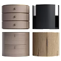 Stylish Modern Nightstands with Wooden Finishes and Drawer Designs for Home Bedroom