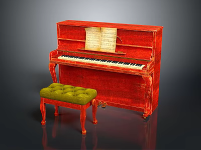 Antique Piano Classical Piano Medieval Piano Antique Musical Instruments Classical Instruments Piano Western Musical Instruments 3d model