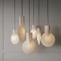 Quiet ancient combination multi-head chandelier 3d model