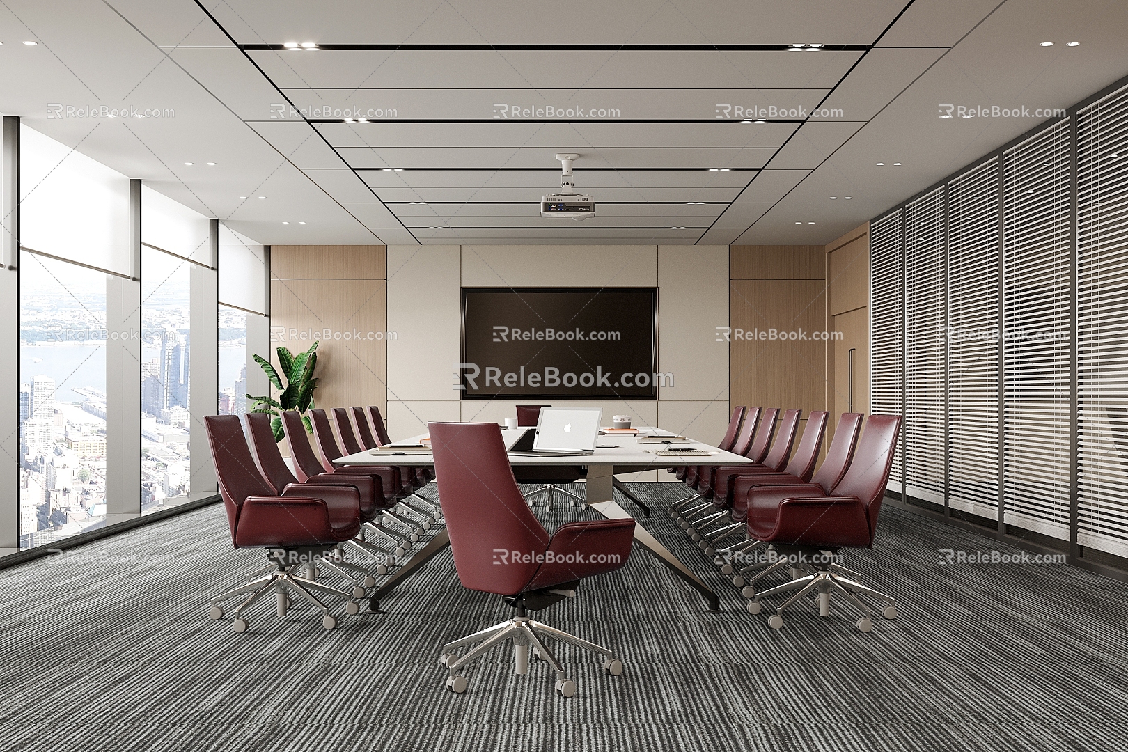 Modern Meeting Room Conference Table and Chair Office Chair model