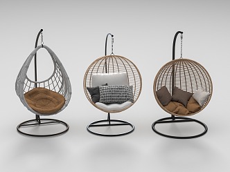 Modern Hanging Chair Indoor 3d model