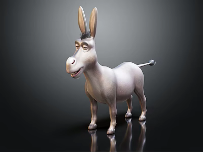 Modern Cartoon Animals Shrek Shrek Donkey 3d model