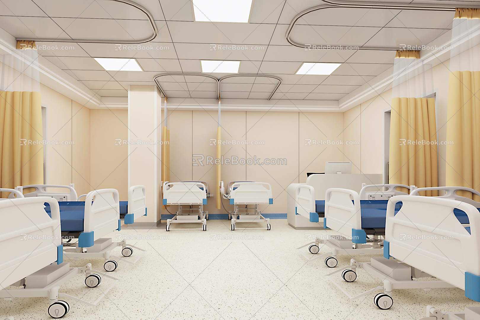 Modern Ward Medical Care Room 3d model