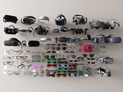 Exquisite Fashionable Jewelry Collection Showcasing Necklaces Earrings Rings And Bracelets 3d model