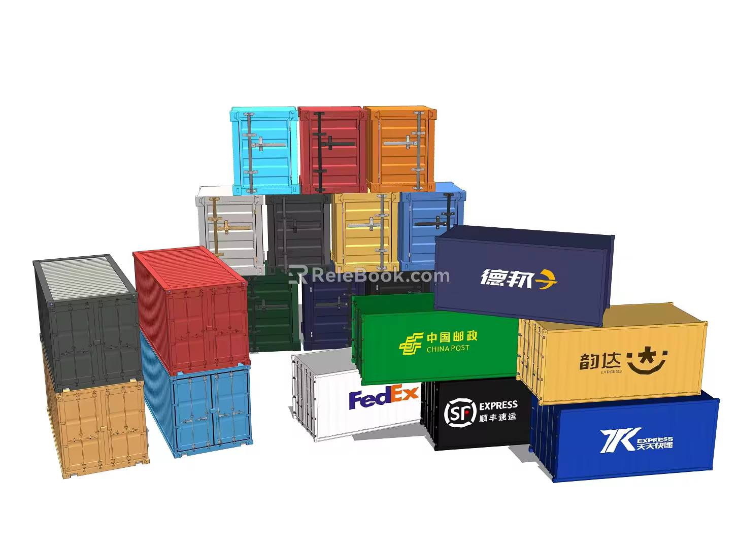 Industrial LOFT Container Freight Container 3d model