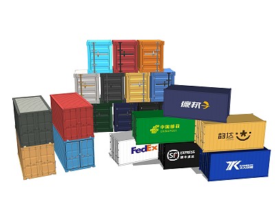 Industrial LOFT Container Freight Container 3d model