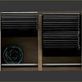 Modern Wooden Bookcase With Two Open Shelves Holding Books And Small Decorative Items