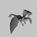 3D Rendered Dragon Character With Blue Scales White Wings And Detailed Features