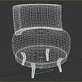 Stylish Modern Accent Chair With Pink Upholstered Seat And Black White Striped Backrest Gold Legs