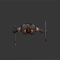 Modern Game Character Viking Warrior Armor 3d model