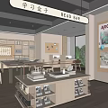 Library Bookstore 3d model