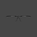 Black And White Spotted Butterfly Game Character Flying In Animated Scene
