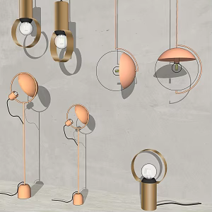 Modern lamp combination fashion chandelier 3d model