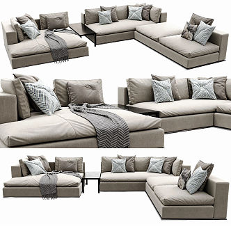 Modern Combination Sofa 3d model