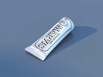 Mastis Toothpaste Tube With Classic White Design And Simple Packaging For Daily Use 3d model