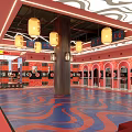 Traditional Martial Arts Training Space With Cultural Decor