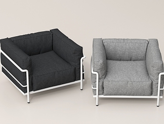 Modern Single Sofa Leisure Chair 3d model